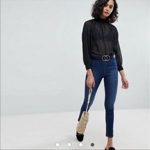 Free People Ultra High Waisted Skinny Jeans